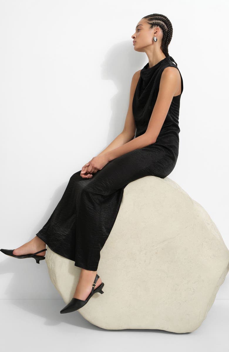 Marcella Senna Satin Gown, Alternate, color, 