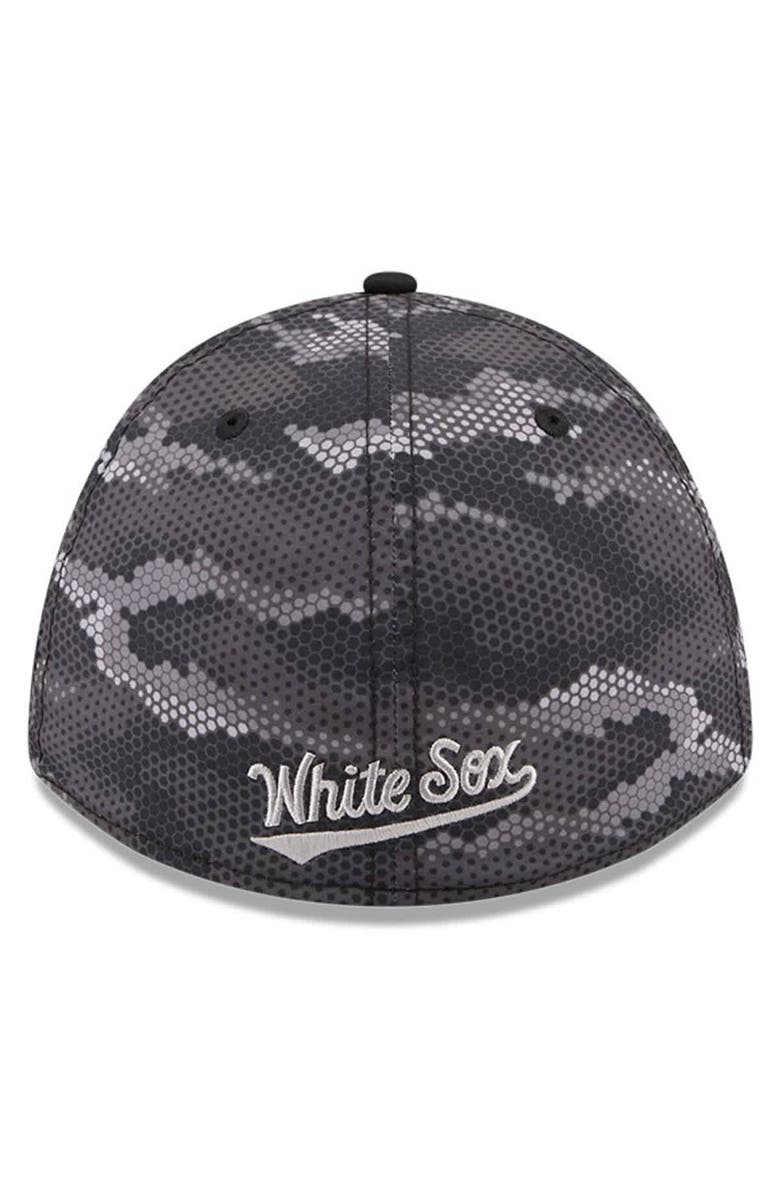New Era Men's New Era Black Chicago White Sox Camo 39THIRTY A-Frame Flex Hat, Alternate, color, Black
