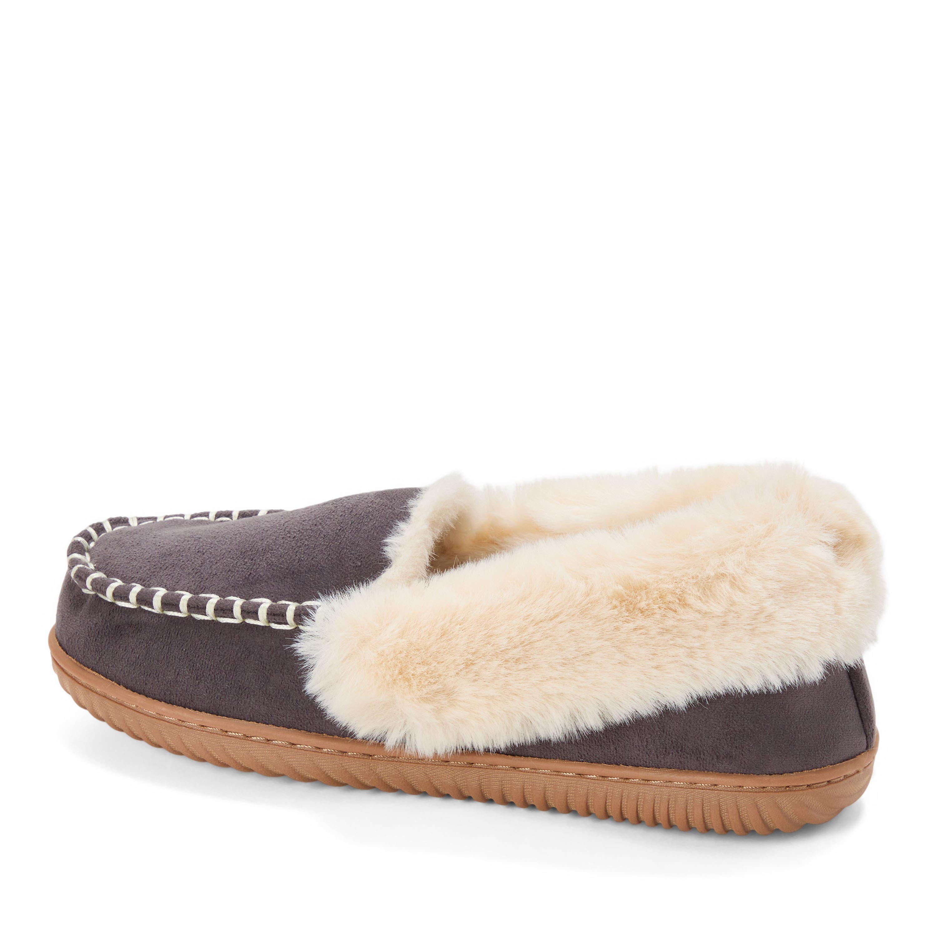DEARFOAMS Ryland Cabin Moccasin Slipper, Alternate, color, Pavement