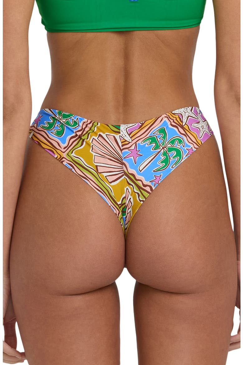 Heat Dream Tanga Bikini Bottoms, Alternate, color, MULCH