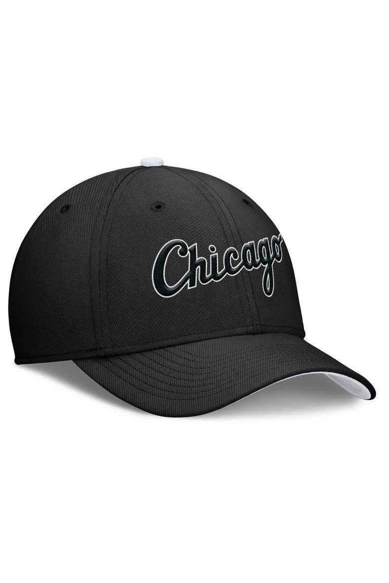 Men's Nike Black Chicago White Sox Primetime Rise Dri-FIT Flex Hat, Alternate, color, Black