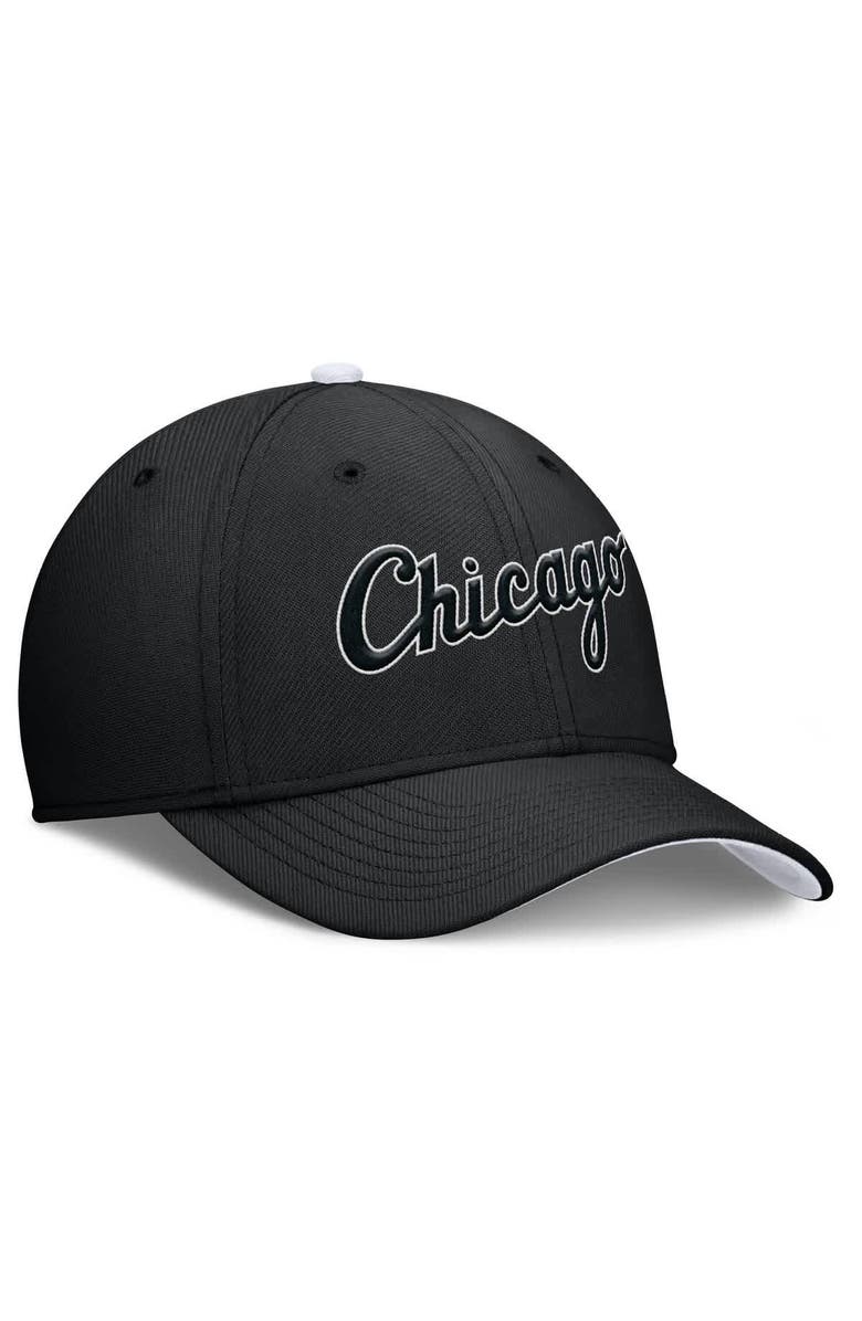 Nike Men's Nike Black Chicago White Sox Primetime Rise Dri-FIT Flex Hat, Alternate, color, Black