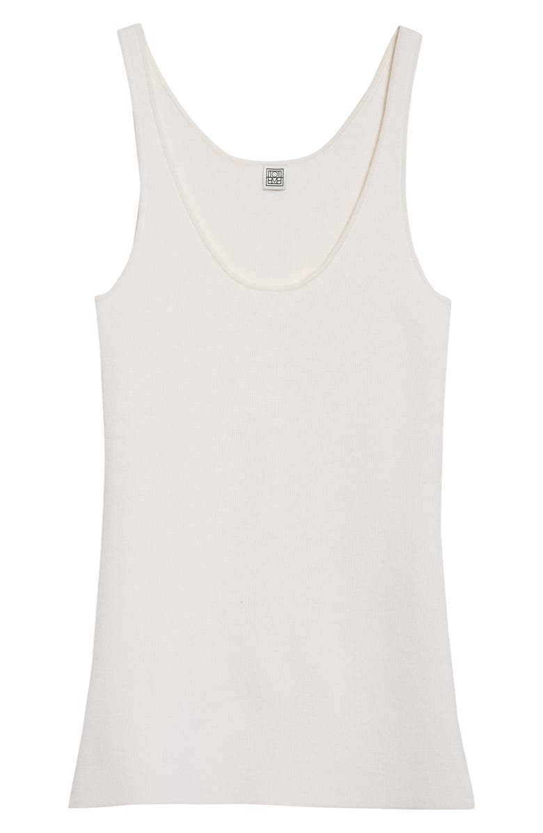 TOTEME Merino Knit Tank, Alternate, color, Ecru