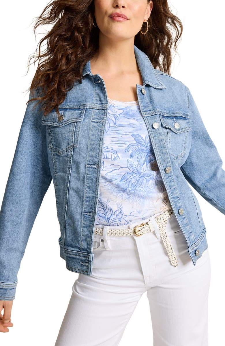 Tommy Bahama Classic Denim Trucker Jacket, Main, color, Amalfi Coast Wash