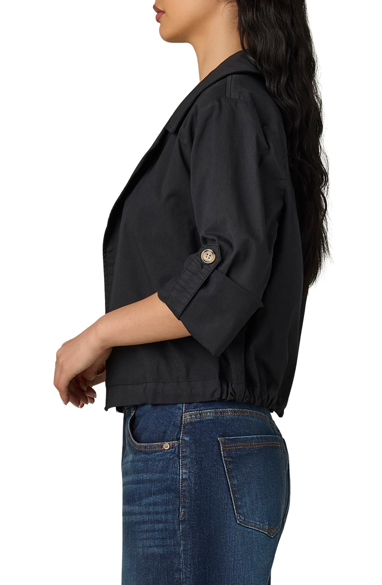 Wit & Wisdom Roll Tab Open Front Soft Blazer — фото 3