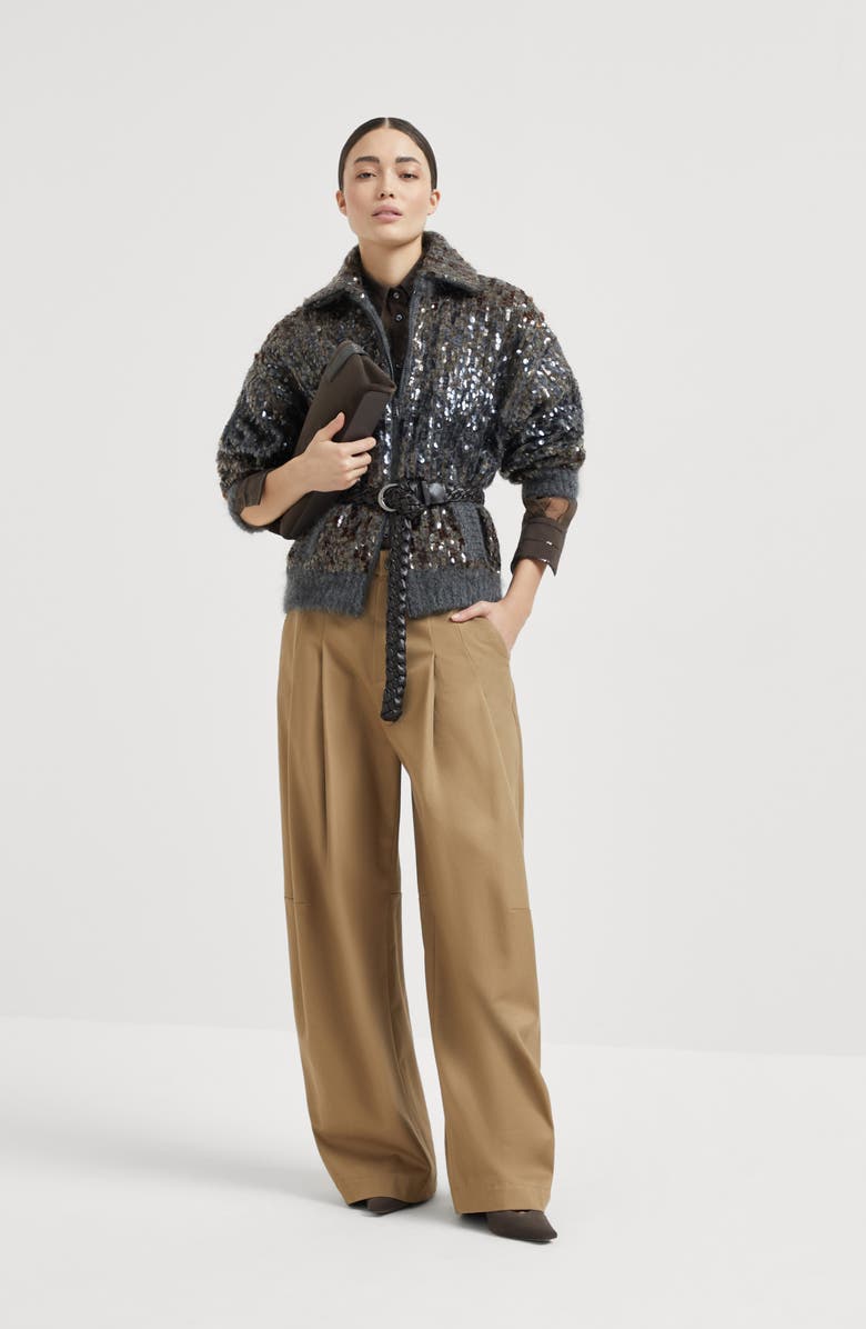 Brunello Cucinelli Five-pocket baggy trousers, Alternate, color, Camel