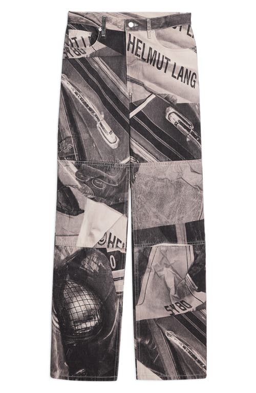 Helmut Lang Printed Carpenter Jeans In Black Multi