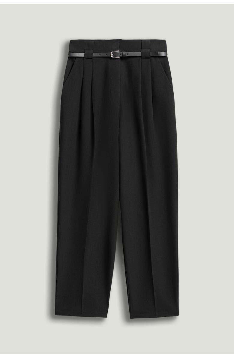 Nocturne Belt Detailed Pants, Main, color, Black
