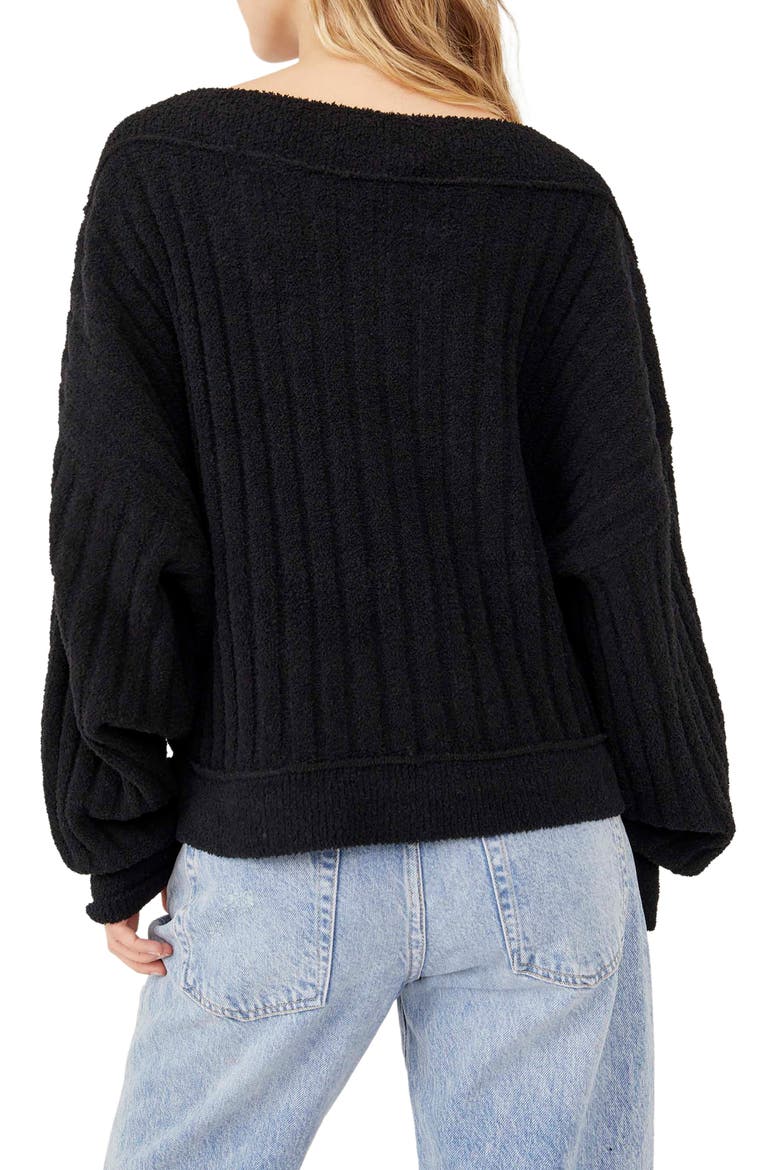 Cabin Fever Convertible Neck Pullover, Alternate, color, WASHED BLACK
