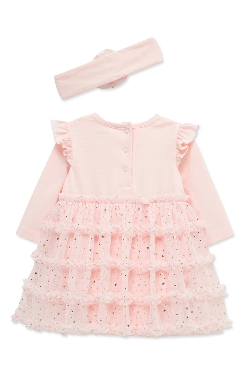 Little Me Spray Shine Tutu Dress & Headband Set, Alternate, color, Pink