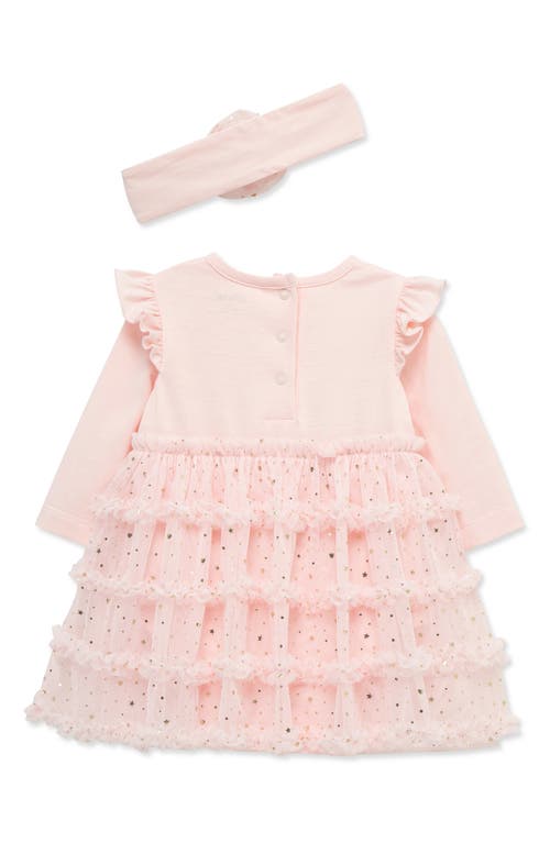 Little Me Girls' Spray Shine Tutu Dress & Headband Set - Baby In Neutral