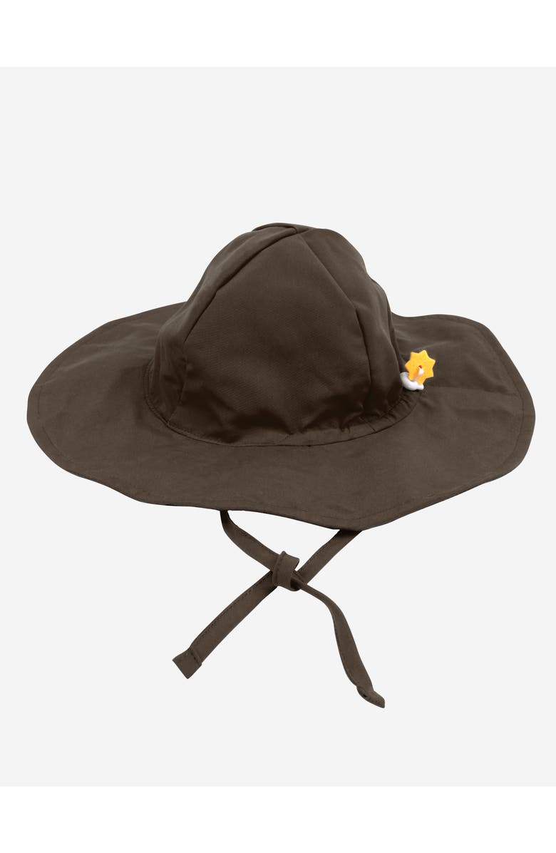 Leveret Baby Swim Hat with Wide Brim, UPF 50+ Sun Protection, Main, color, Brown