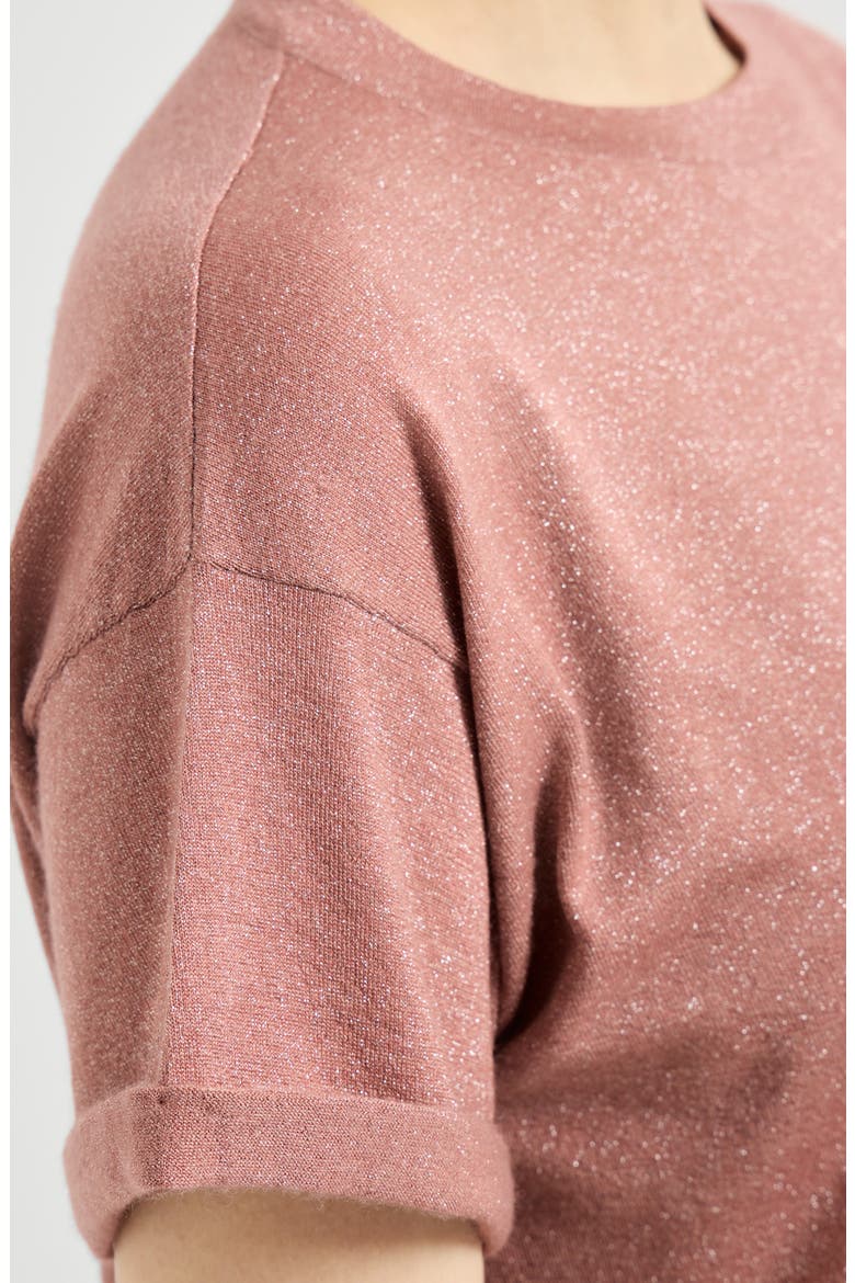Cashmere and silk lightweight sweater, Alternate, color, Pink