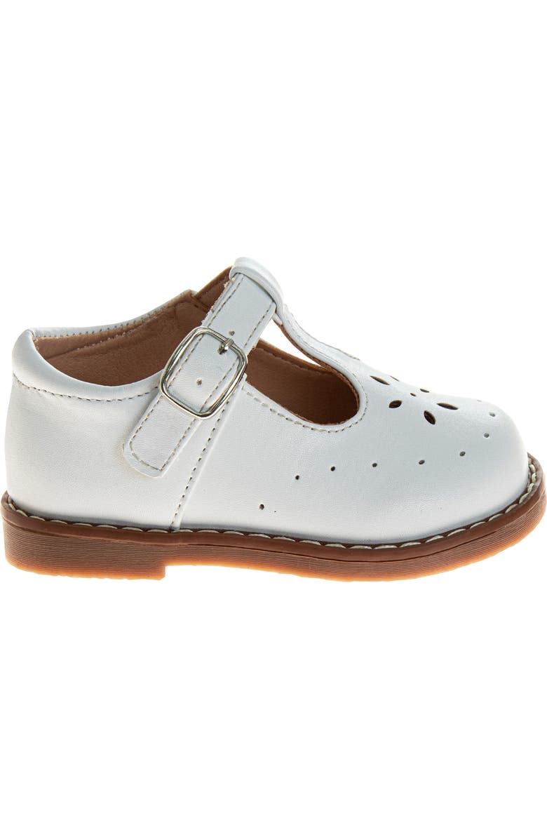 JOSMO Kids' T-Strap Flat, Alternate, color, White