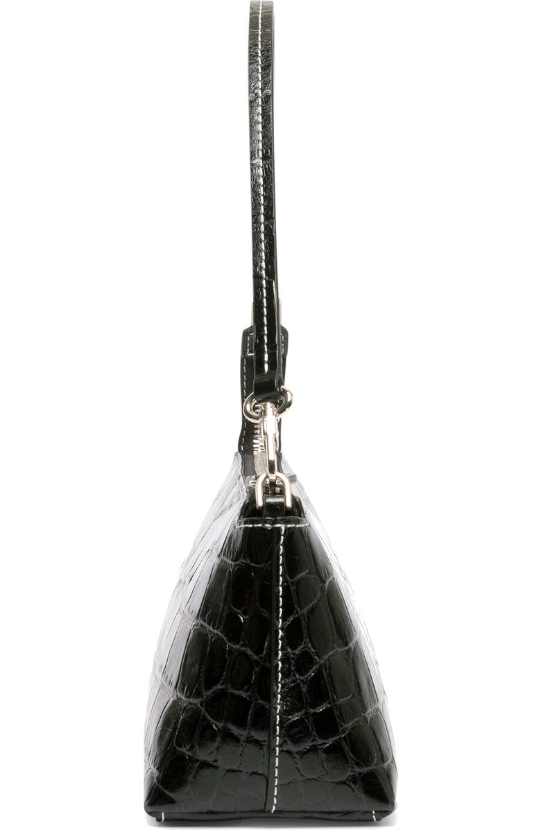 STAUD BIRKENSTOCK + STAUD Kaia Croc-Embossed Shoulder Bag, Alternate, color,