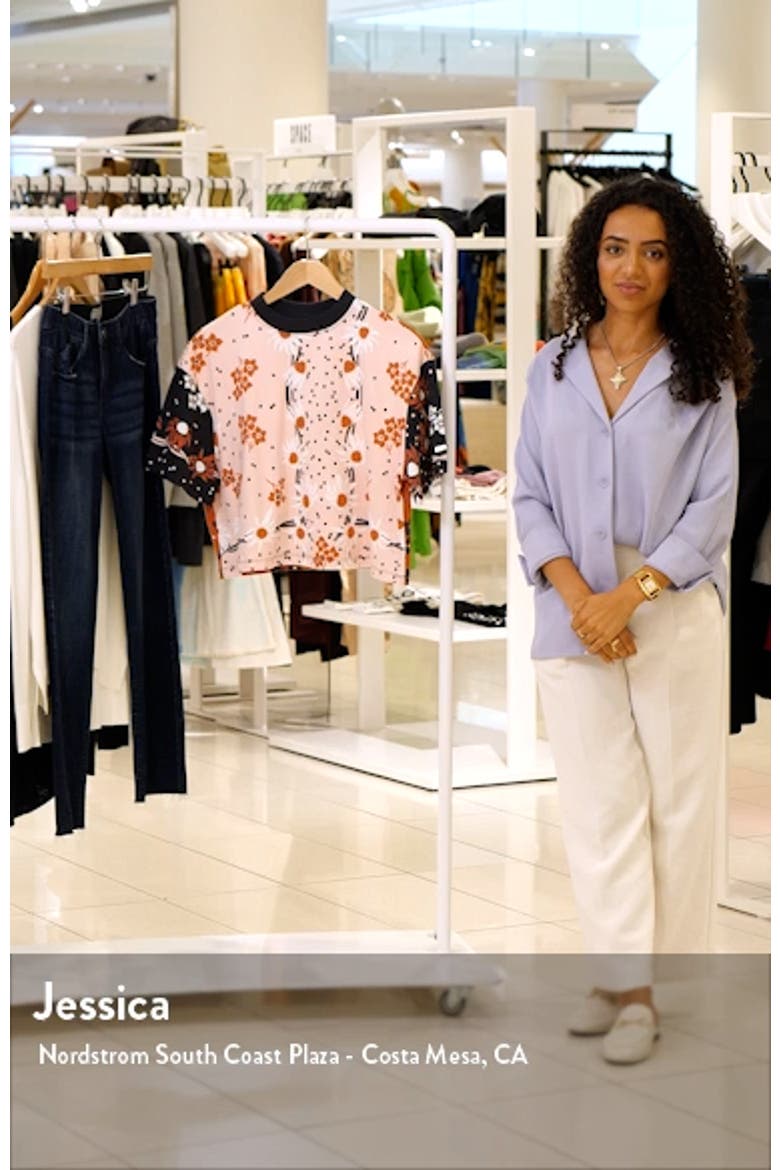 Garden Party Mix Print Cotton T-Shirt video
