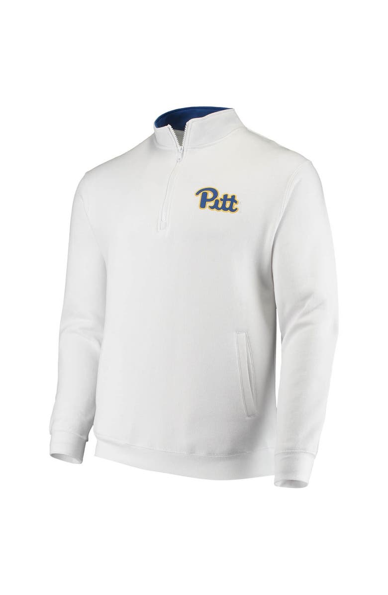 COLOSSEUM Men's Colosseum White Pitt Panthers Tortugas Logo Quarter-Zip Jacket, Alternate, color, White