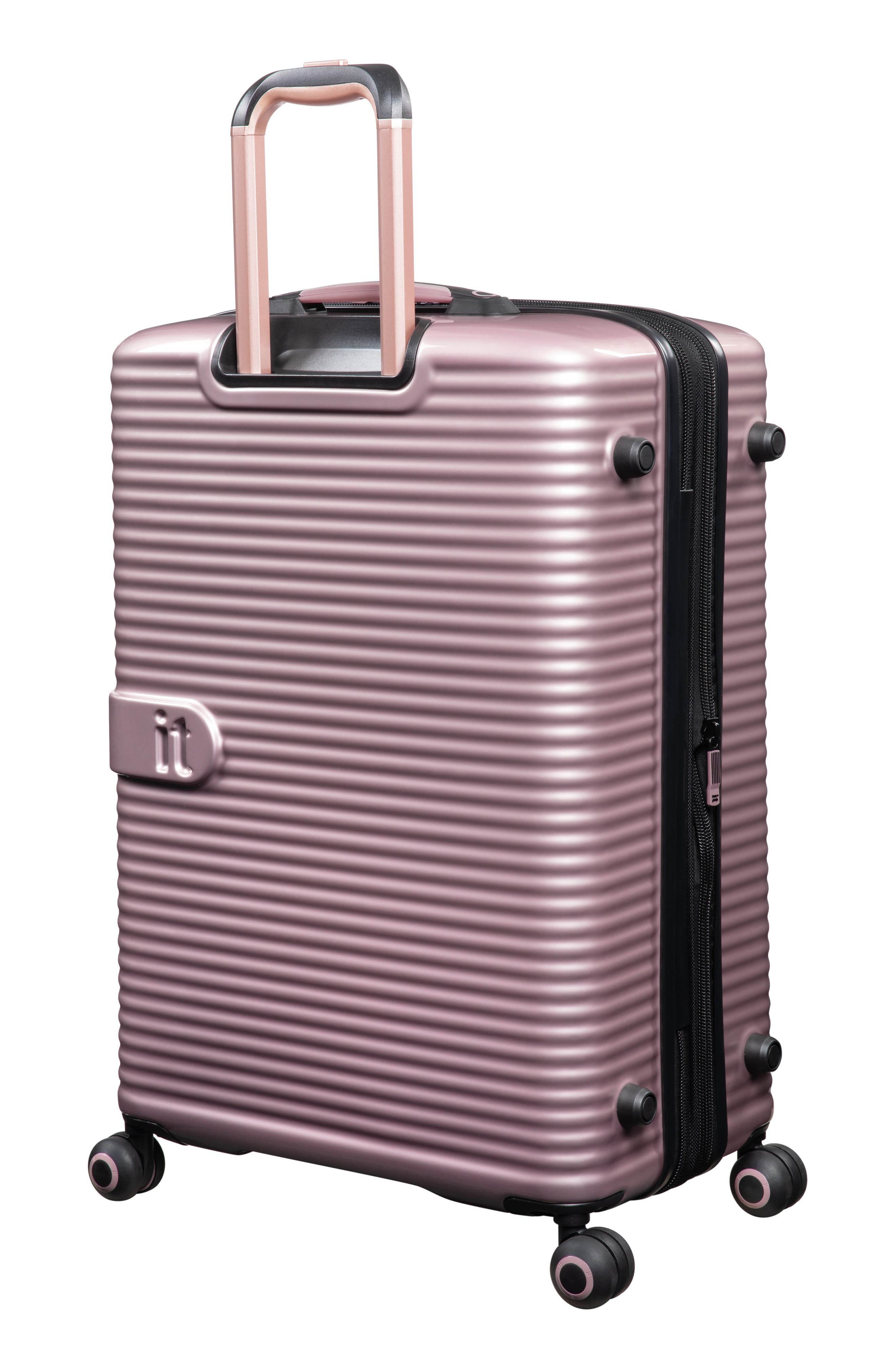 IT LUGGAGE Helixian 21-Inch Hardside Carry-On Luggage, Alternate, color, Metallic Rose Gold