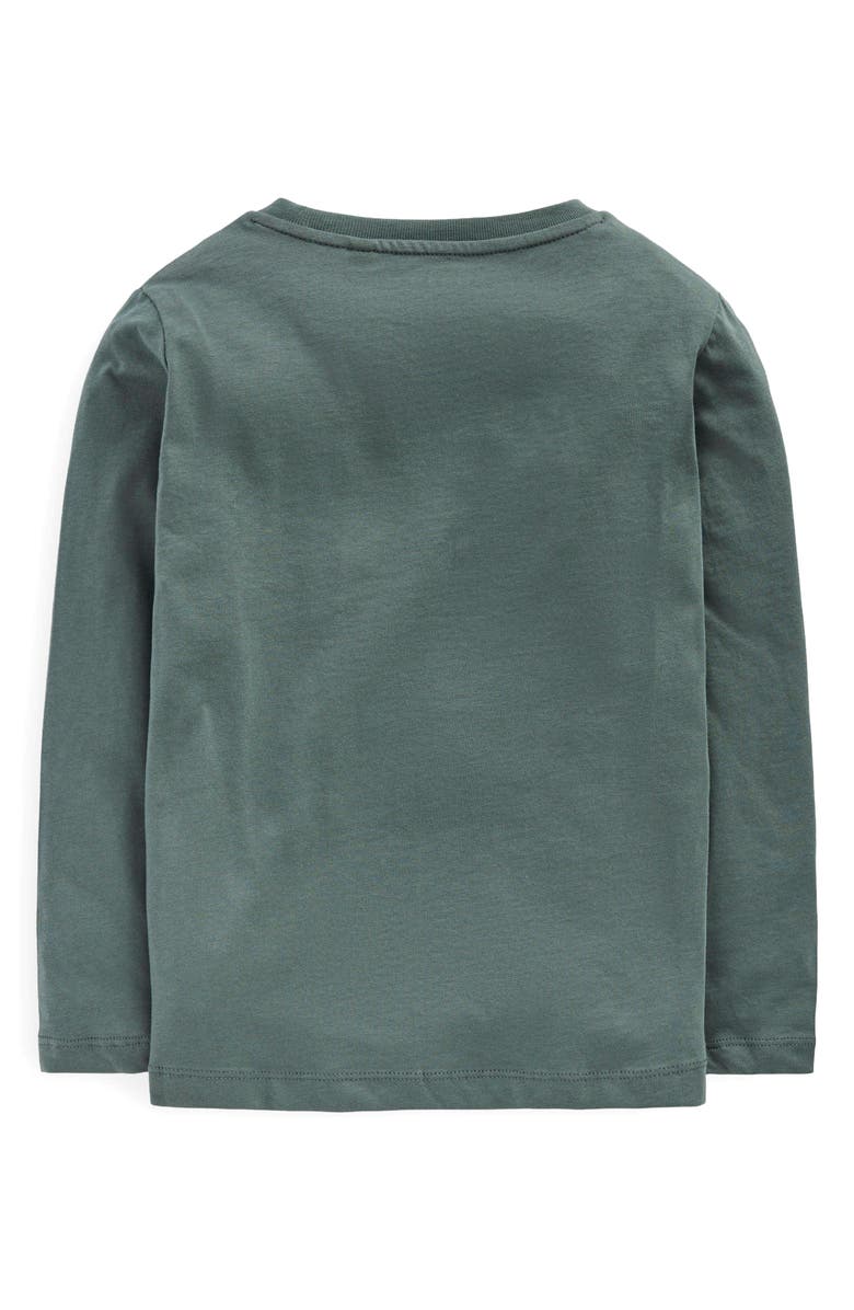 Boden Kids' Long Sleeve Cotton Glow in the Dark Graphic T-Shirt, Alternate, color, Shadow Grey Spaceman