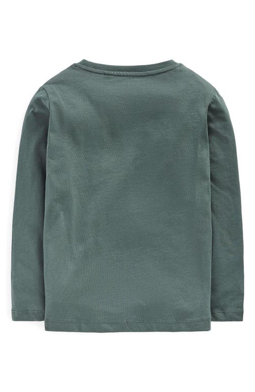 Boden Long Sleeve Glow T Shirt Phantom Spaceman In Green