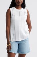 Caslon® Open Stitch Sleeveless Sweater