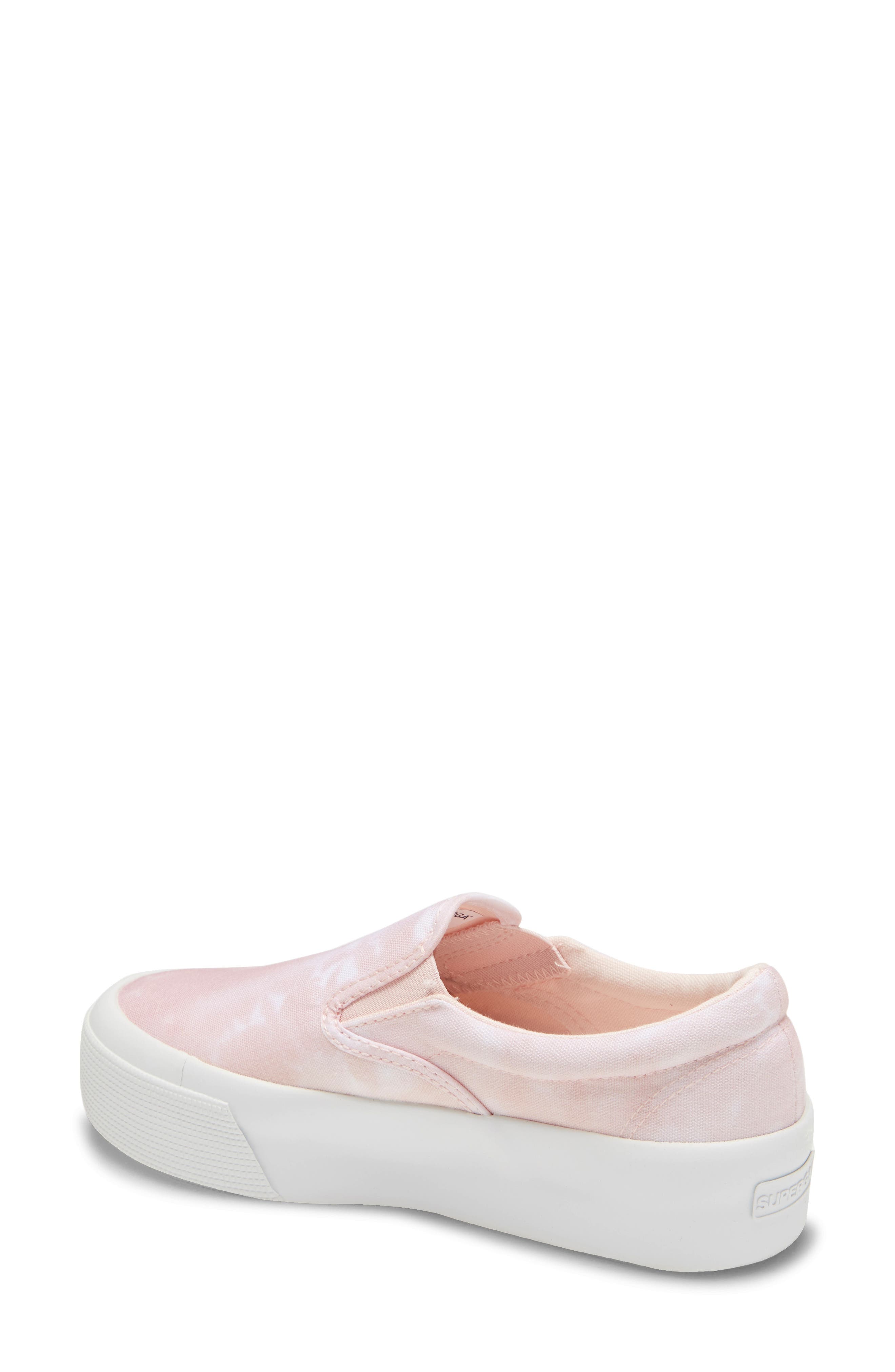 2306 Fancotw Slip-On Platform Sneaker, Alternate, color, LIGHT PINK TIEDYE