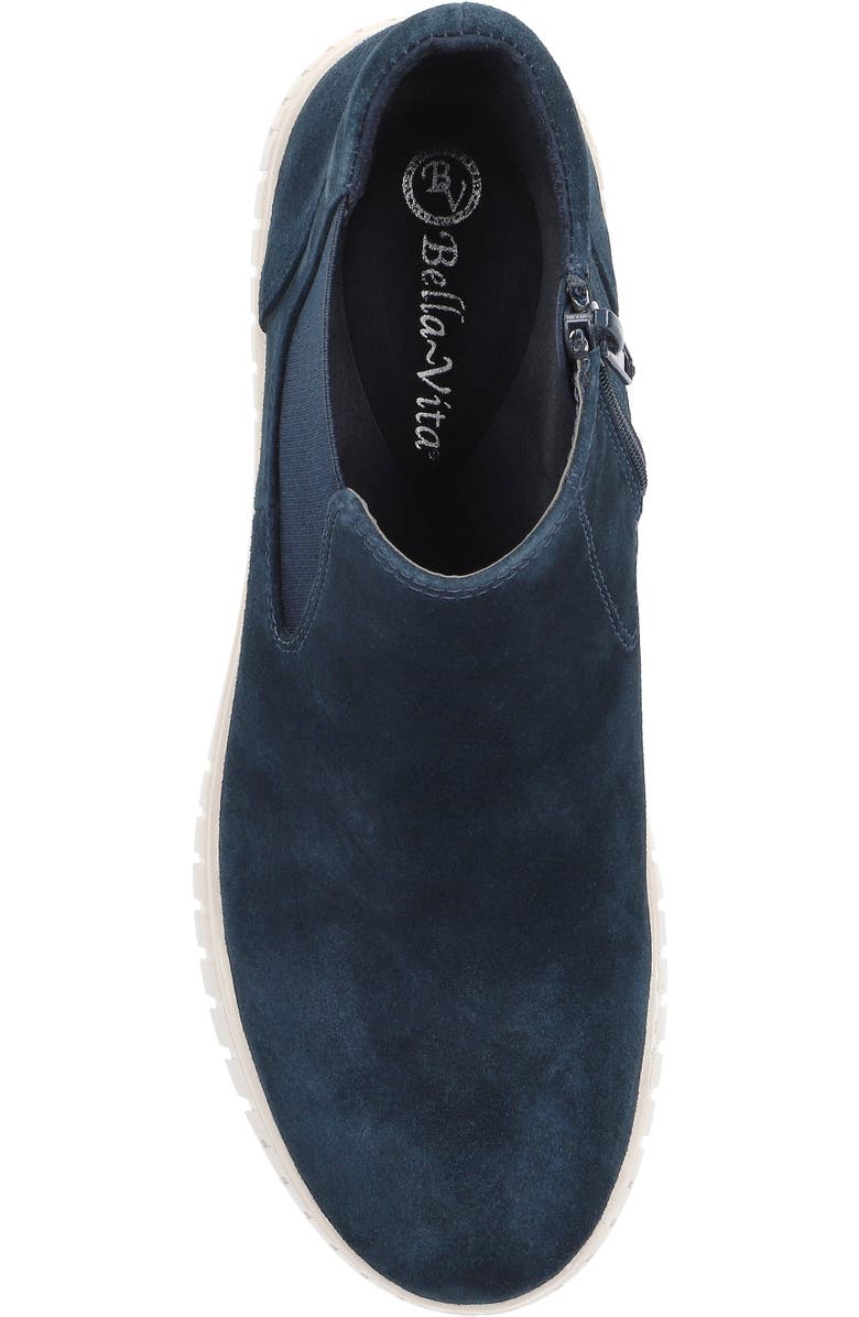 Bella Vita Kingly Bootie, Alternate, color, Navy Kidsuede Leather