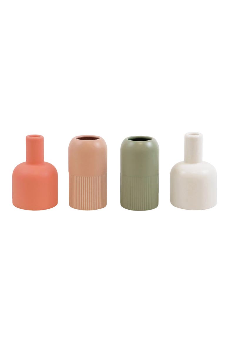 Set of Two Reversible Ceramic Vases, Main, color, IVORY-OLIVE/ CORAL NUDE