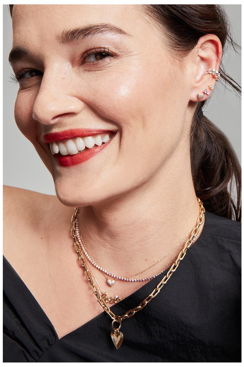 Make Your Move Diamond Heart Pendant, Alternate, color, YELLOW GOLD