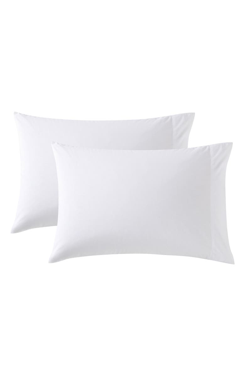 Nautica Solid Set of 2 Pillowcases, Main, color, White