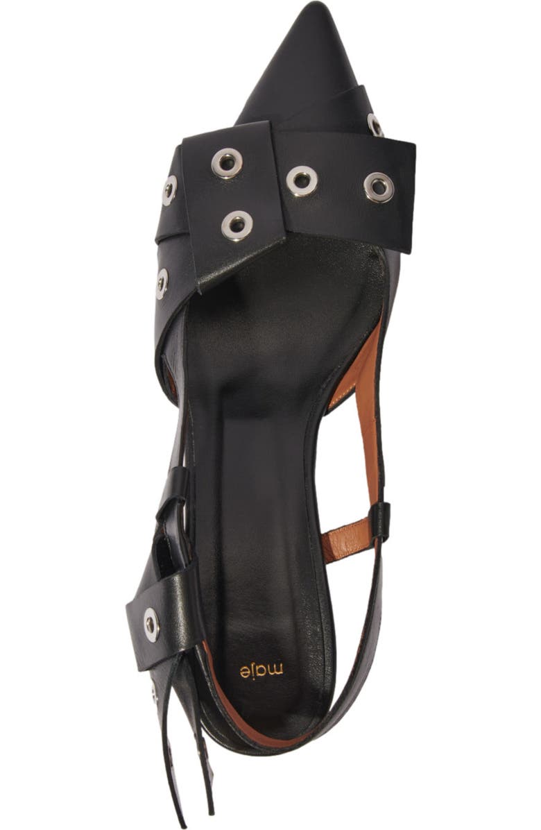 maje Pointed pumps with bow detail, Alternate, color,