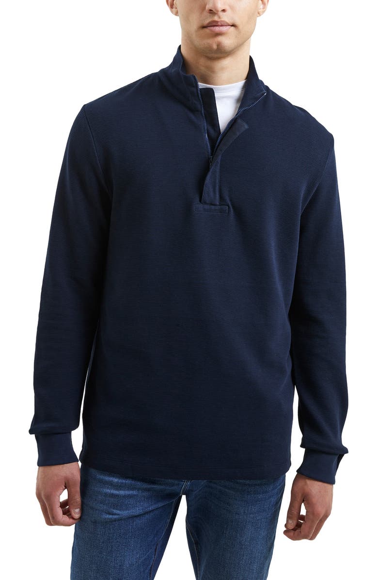 French Connection Ottoman Quarter Zip Pullover, Alternate, color, 