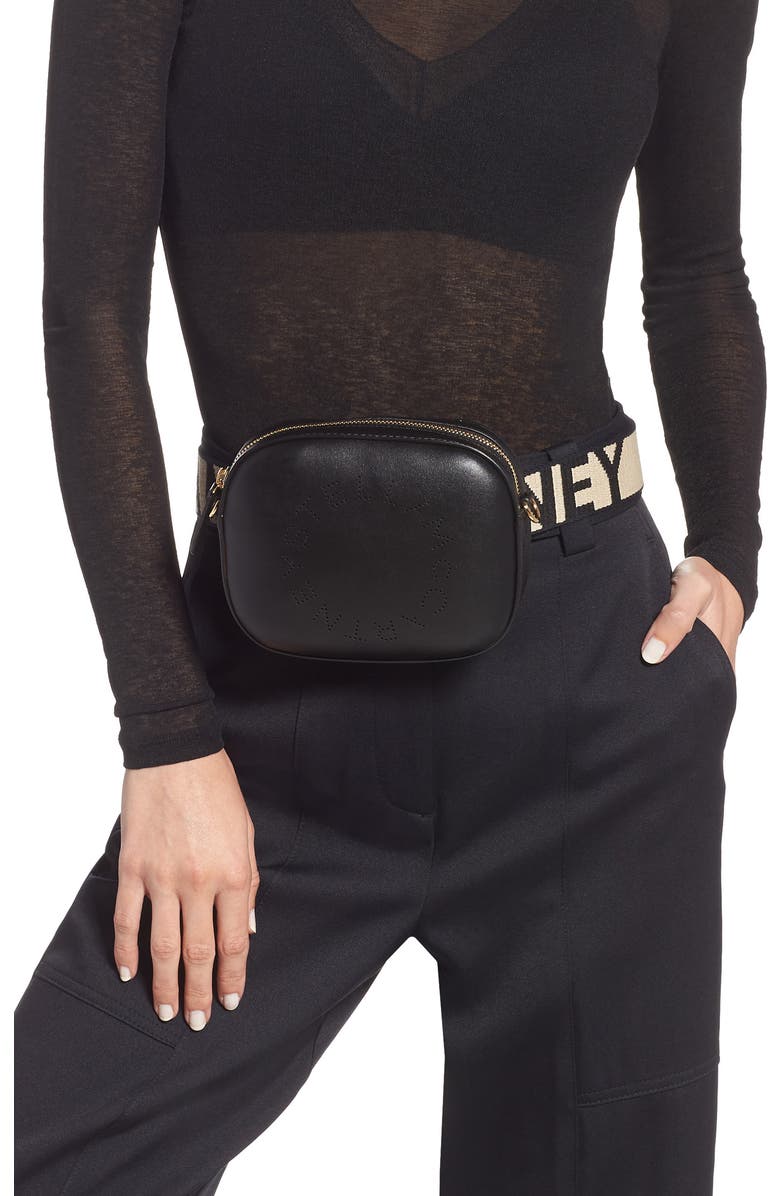 Stella McCartney Alter Faux Leather Belt Bag, Alternate, color,