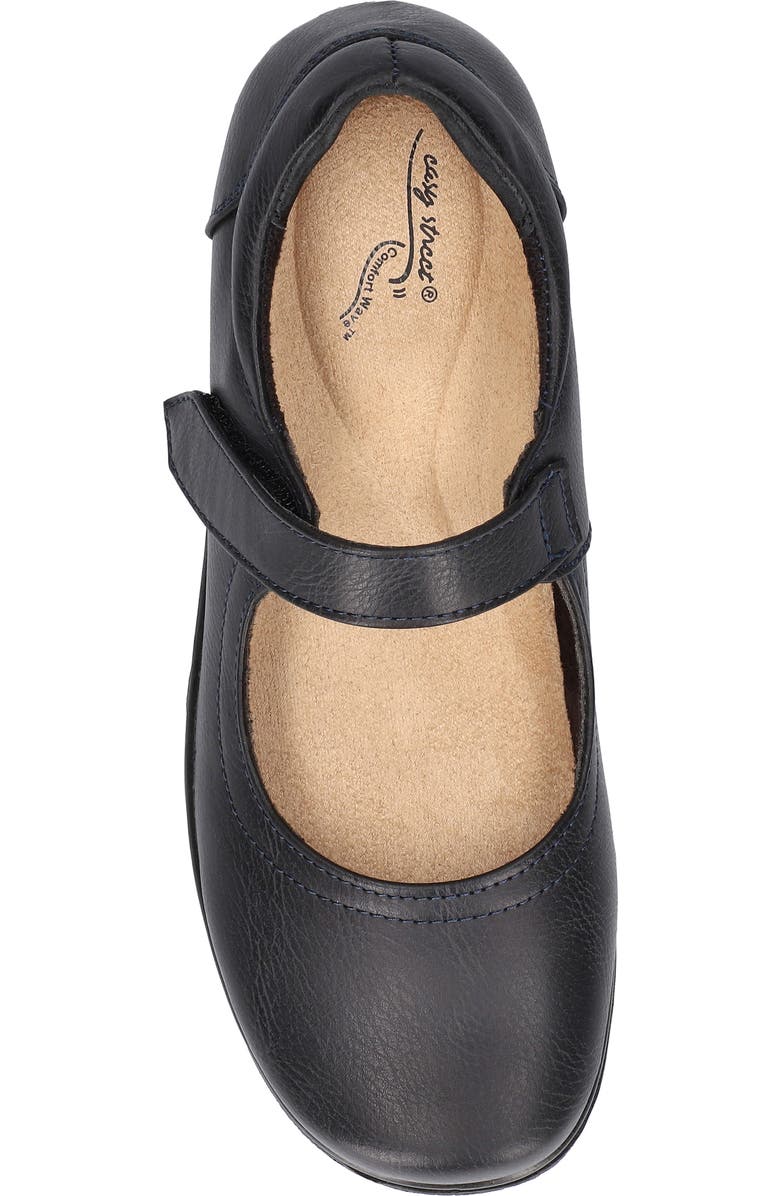 EASY STREET Archer Mary Jane Flat, Alternate, color, Navy