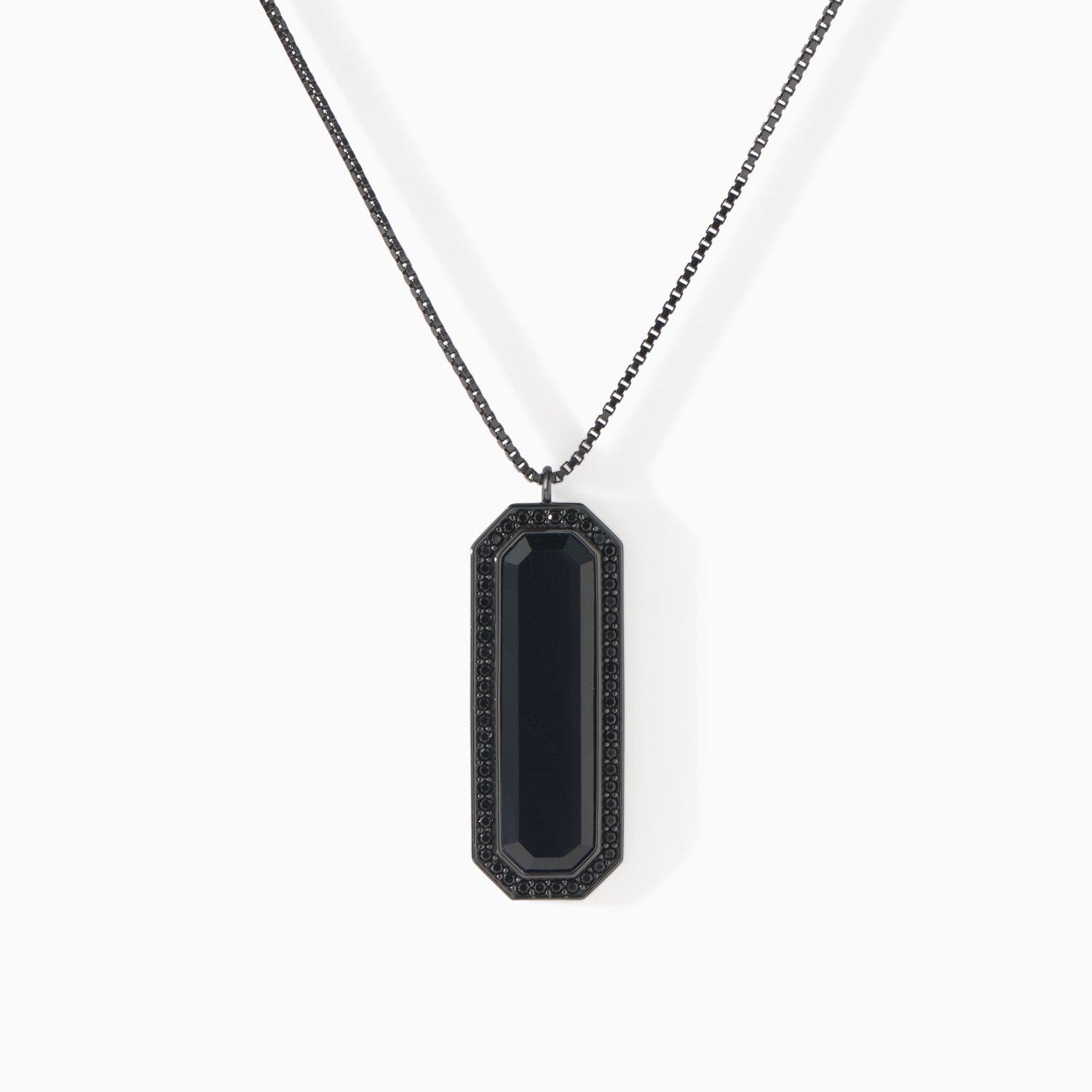 Ora Ana The Vial Necklace In Black