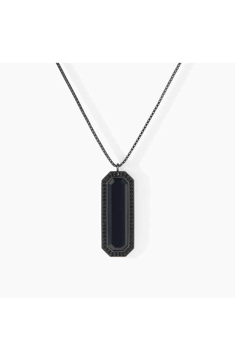 Ora Ana The Vial Necklace, Main, color, Black Onyx