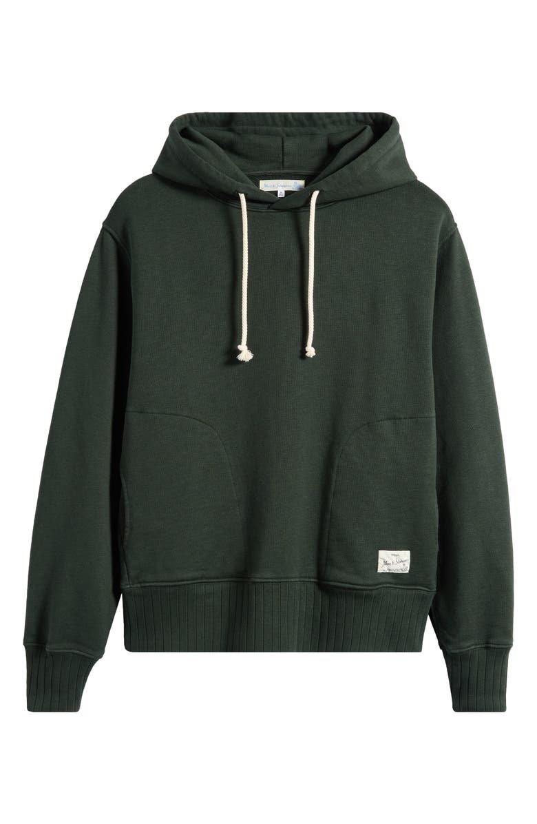 MERZ B SCHWANEN Organic Cotton Hoodie, Alternate, color, Forest