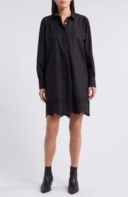 Rails Fernanda Eyelet Long Sleeve Shirtdress