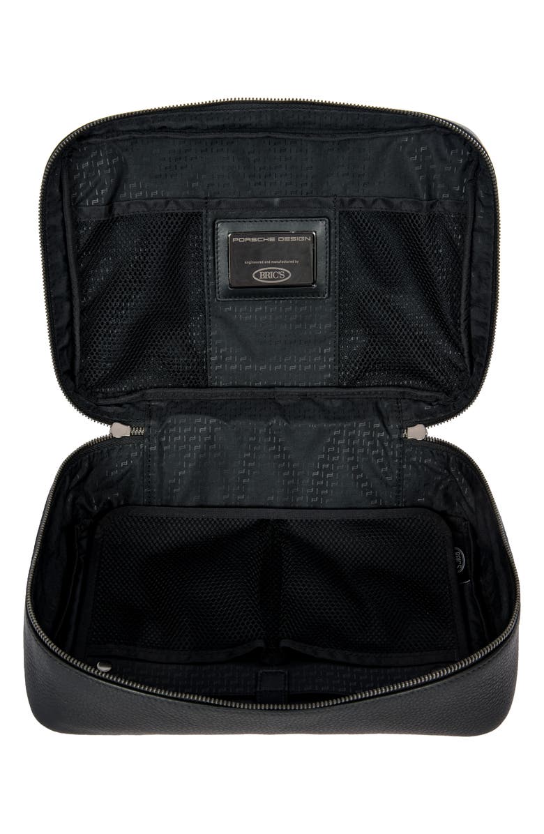 Porsche Design Roadster Leather Wash Bag, Alternate, color,