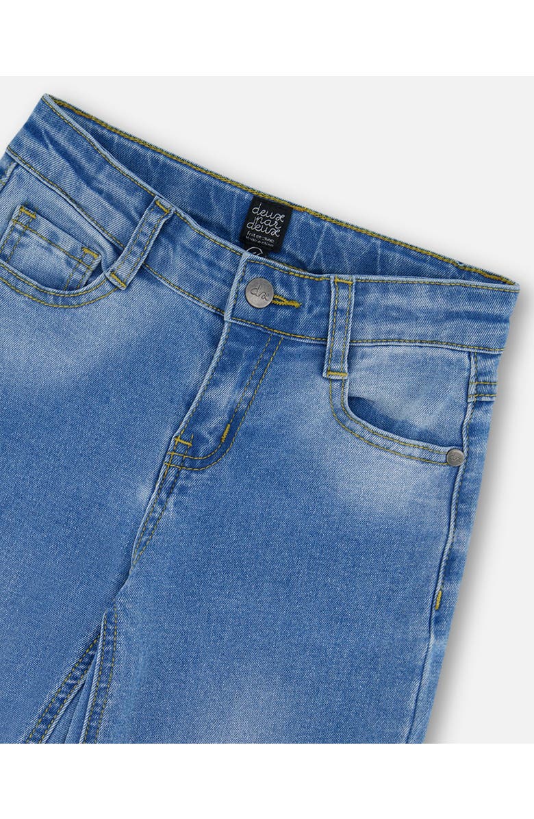 Deux par Deux Girl's Wide Leg Jeans Denim Blue, Alternate, color, Denim Blue