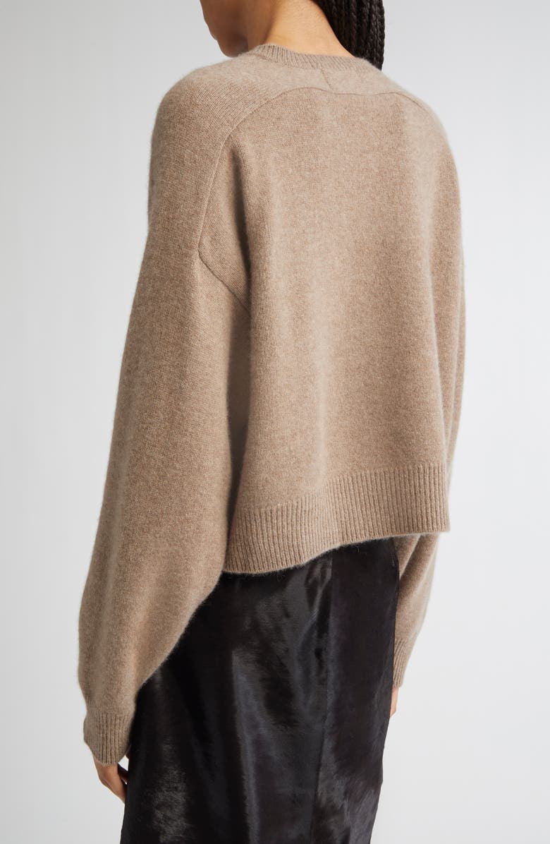LOULOU DE SAISON Anzor Cashmere V-Neck Sweater, Alternate, color, Taupe Melange