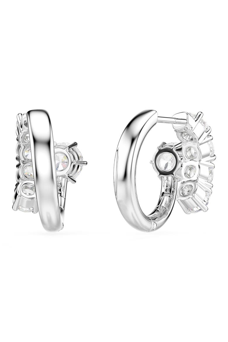 Matrix Hoop Earrings, Alternate, color, WHI/ RHS