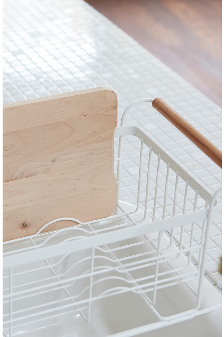 Over the Sink Dish Drainer Rack, Alternate, color, WHITE