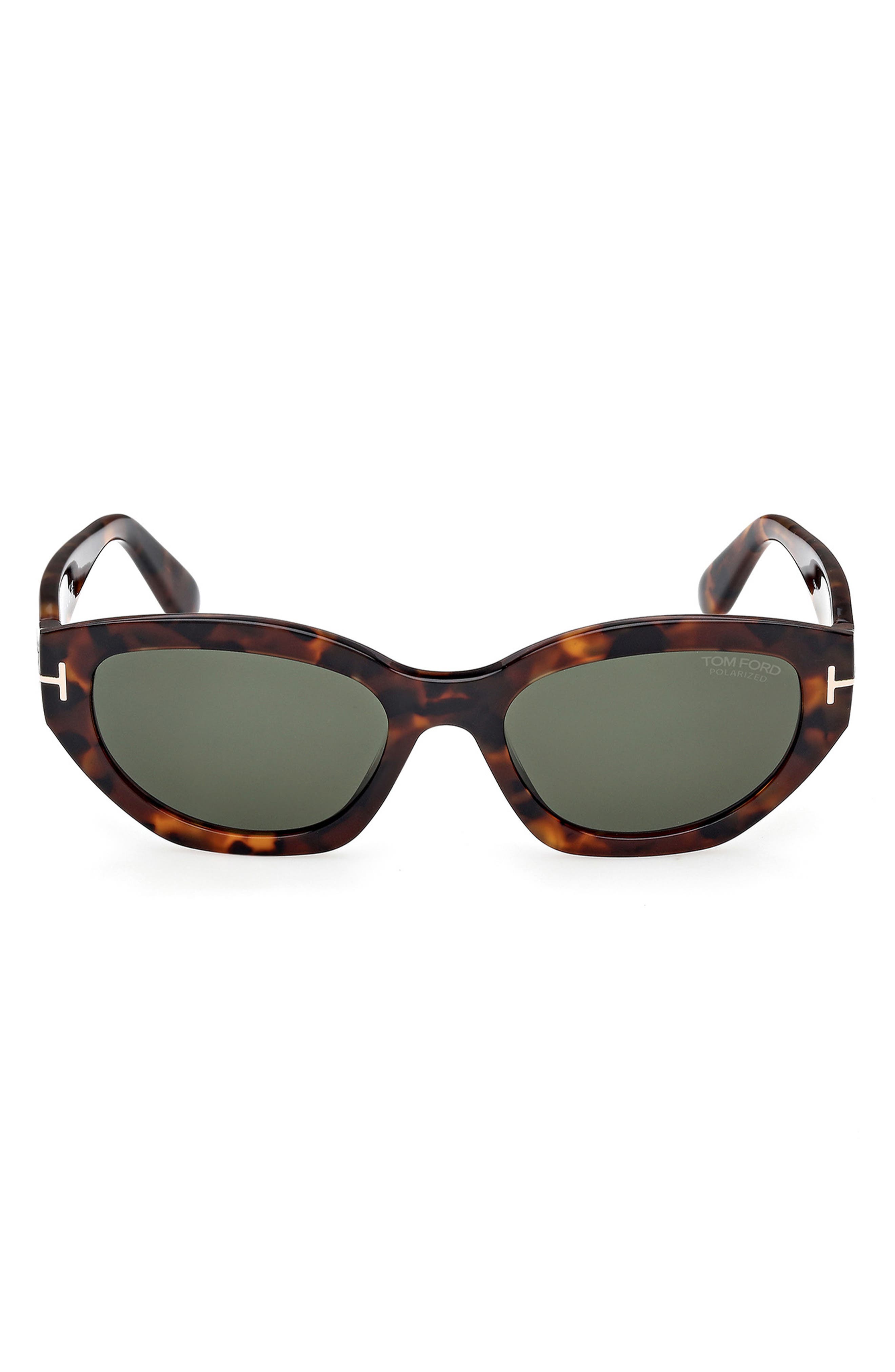 TOM FORD Penny 55mm Polarized Geometric Sunglasses