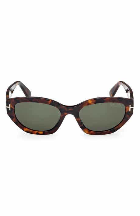 TOM FORD Penny 55mm Polarized Geometric Sunglasses