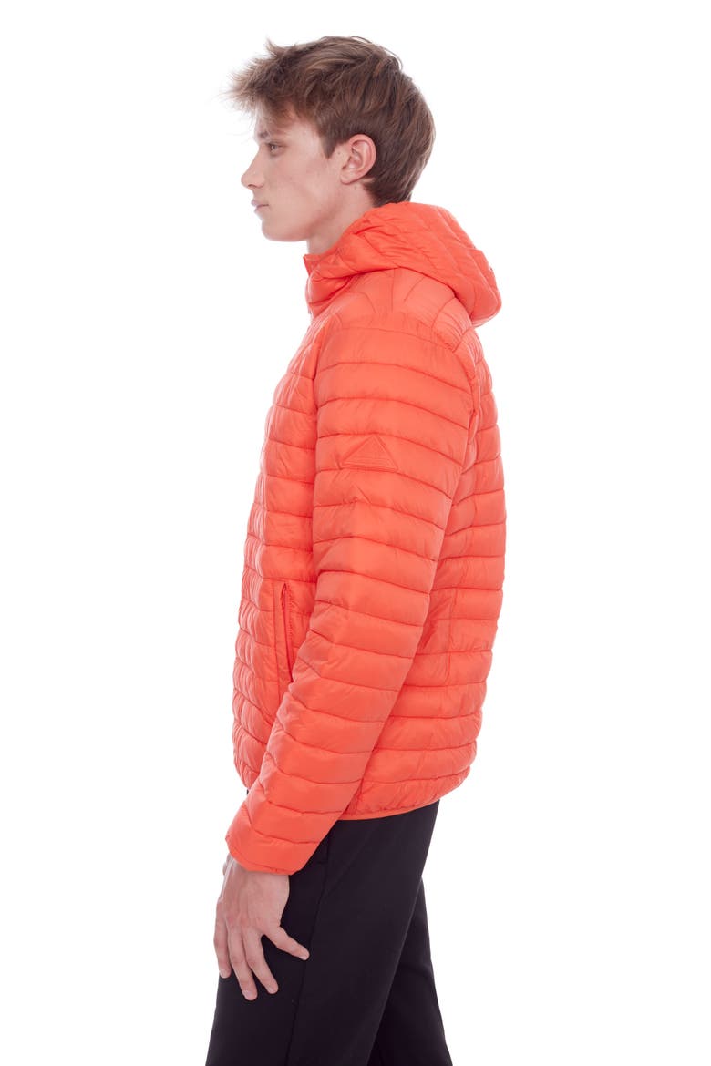 YOHO MEN'S - Vegan Down Lightweight Packable Puffer Jacket & Bag, Alternate, color, TANGERINE