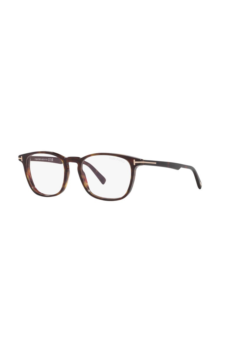 52mm Square optical glasses, Main, color, Tortoise