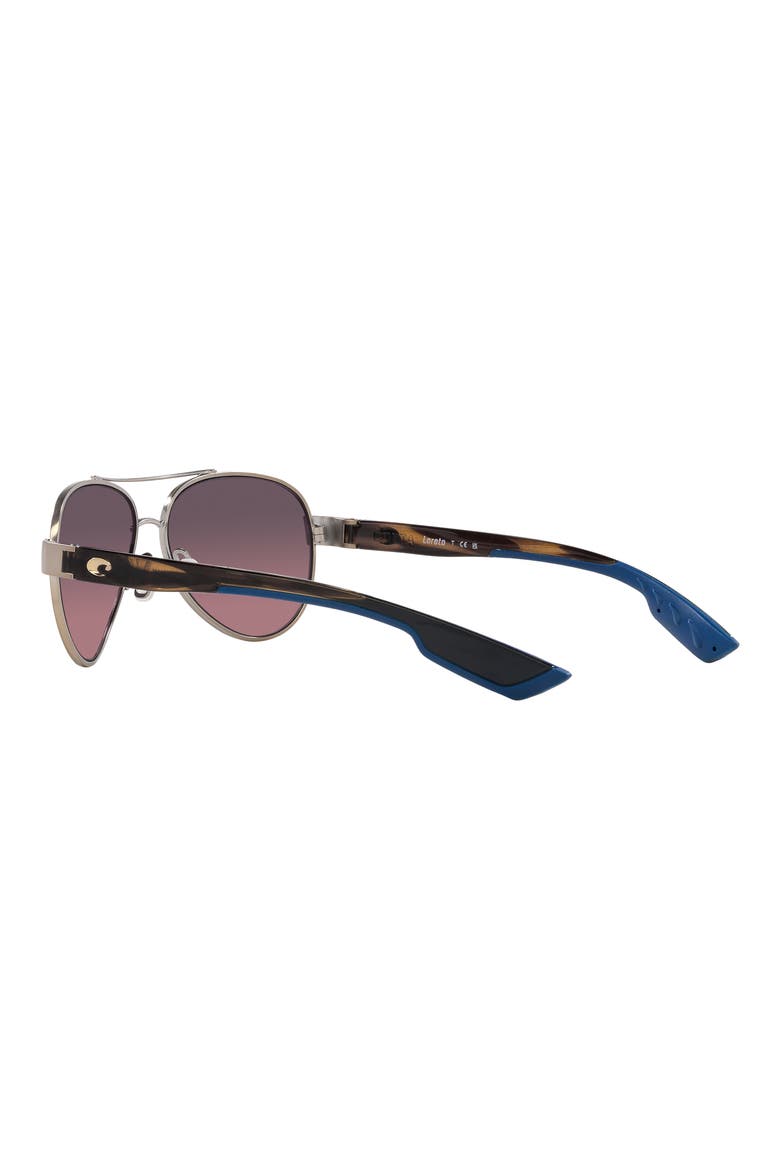 Loreto 56mm Gradient Pilot Sunglasses, Alternate, color, ROSE