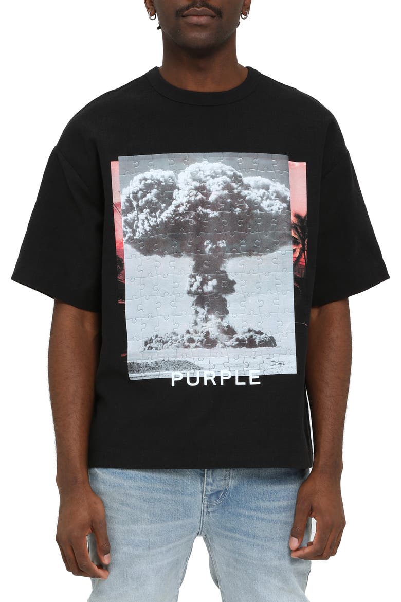 Oversize Graphic T-Shirt, Main, color, BLACK