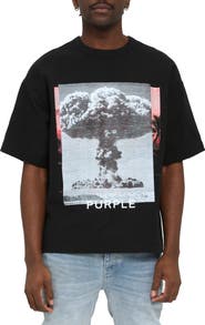 PURPLE BRAND Oversize Graphic T-Shirt